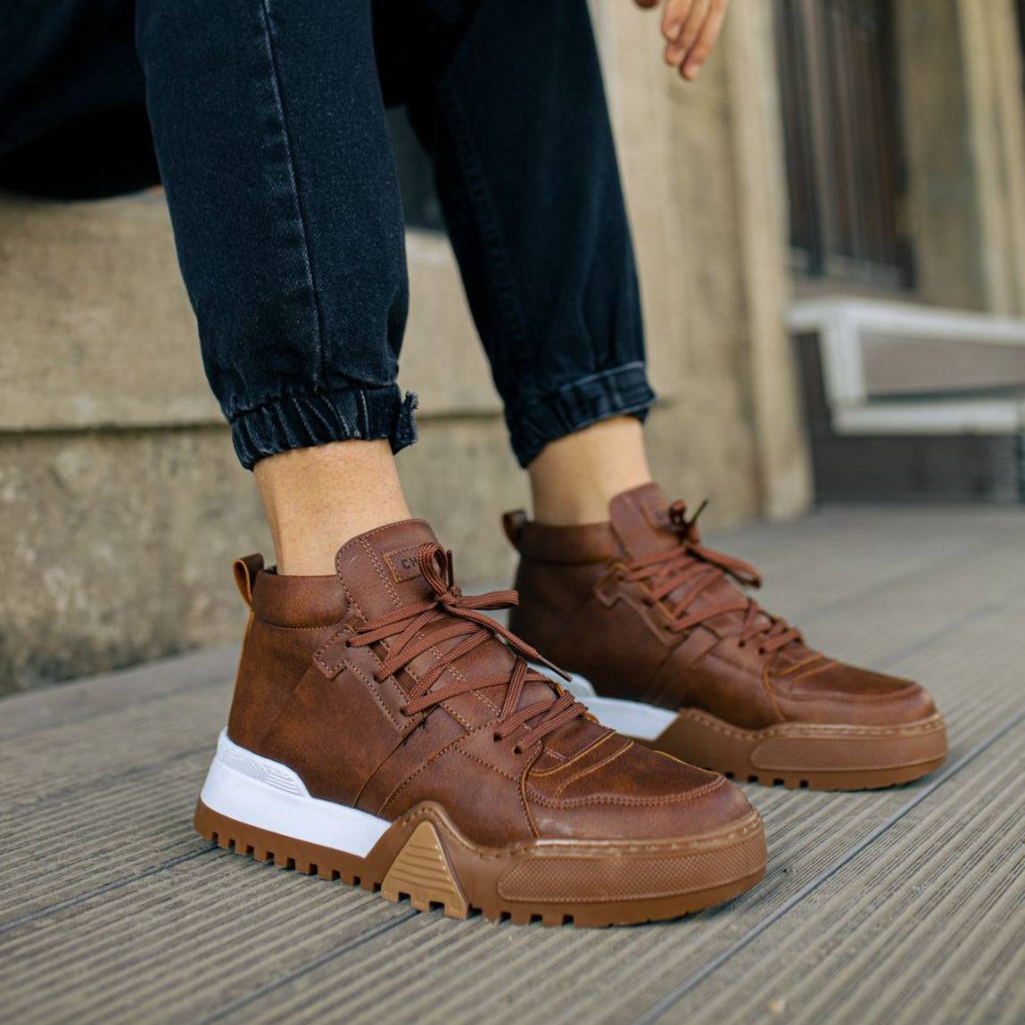 Casual Brown Boots for Men by Apollo | Barcelona X Earthy Elevation
