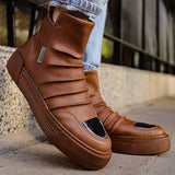 Metal Toe Stylish Boots for Men by Apollo Moda | Luka Earthy Mirror Edition