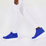 High Top Platform Sneakers for Men by Apollo | Kelly in Azure Allure