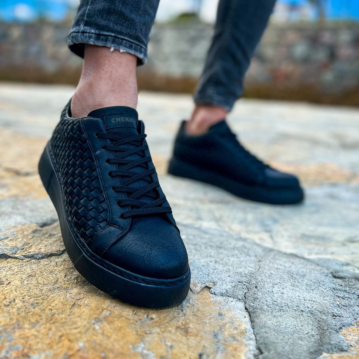 Casual Fashionable Sneakers for Men by Apollo Moda | Luzern Midnight Elegance