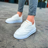 Slip-On Casual Sneakers for Men by Apollo Moda | Milano X All White