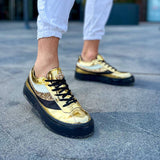 Low Top Fashion Sneakers for Men by Apollo Moda | Royal X Golden Mirage