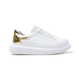 Low Top Casual Platform Sneakers for Women by Apollo | Pluto in Pure White