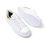 Low Top Casual Platform Sneakers for Women by Apollo | Pluto in Pure White