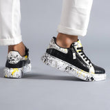 Customized Low Top Sneakers for Men by Apollo Moda | Paolo Golden Serpent