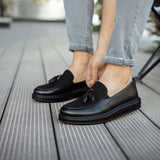 Dress Shoes Loafers for Men by Apollo | Roma in Elegance in Patent Noir